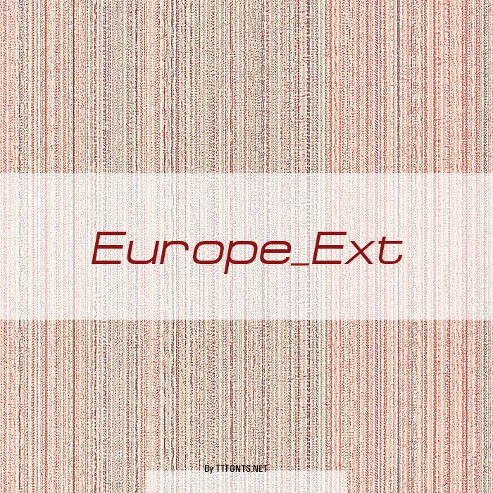 Europe_Ext example