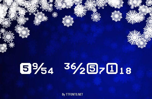 Expo Numerals example