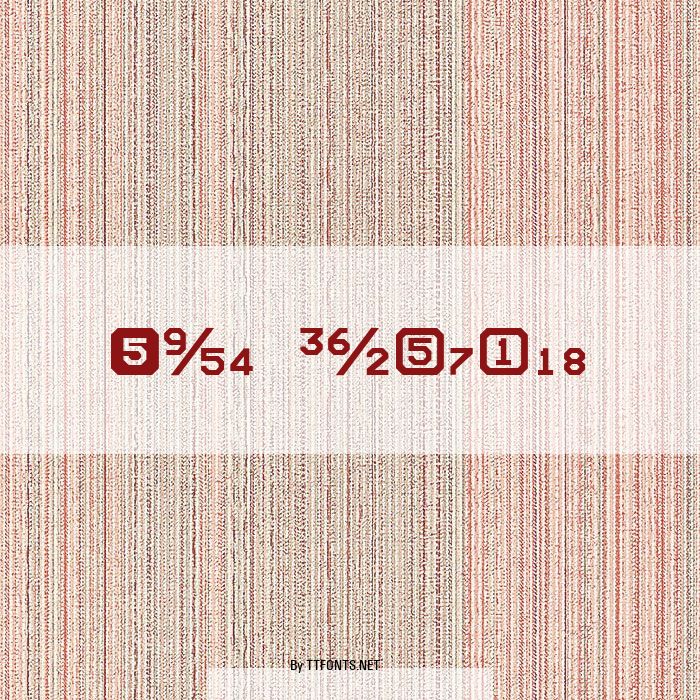 Expo Numerals example