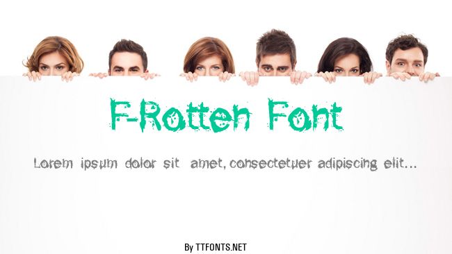 F-Rotten Font example