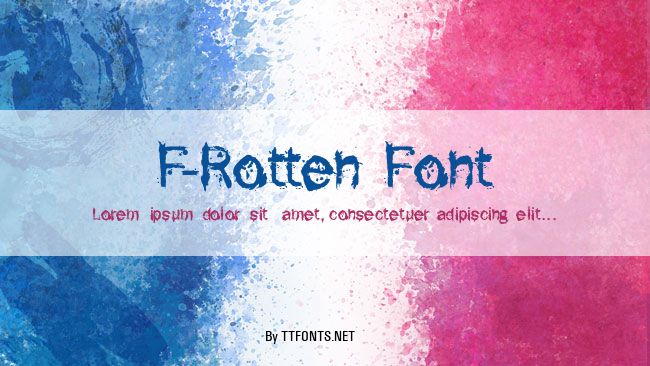 F-Rotten Font example