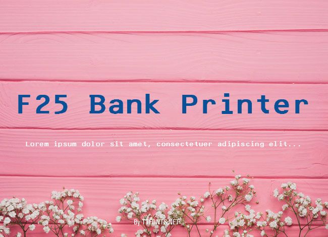 F25 Bank Printer example