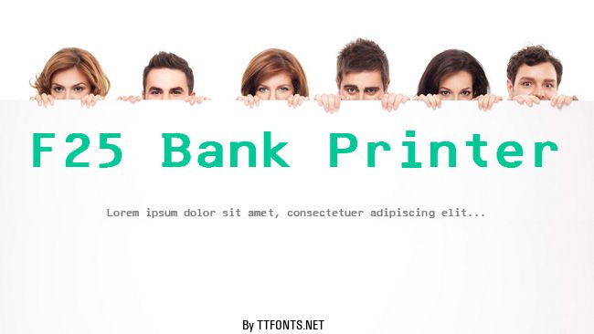F25 Bank Printer example