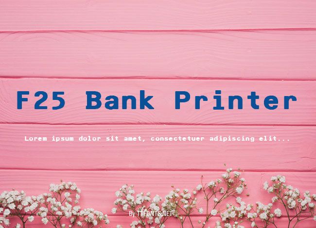 F25 Bank Printer example