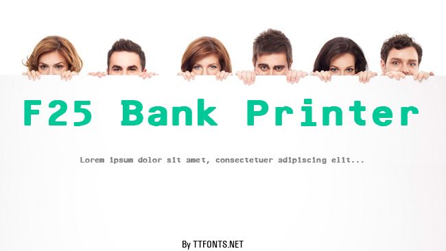 F25 Bank Printer example