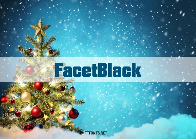 FacetBlack example