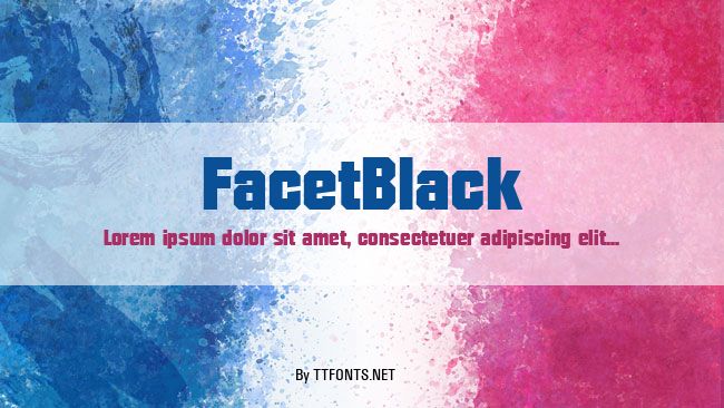FacetBlack example