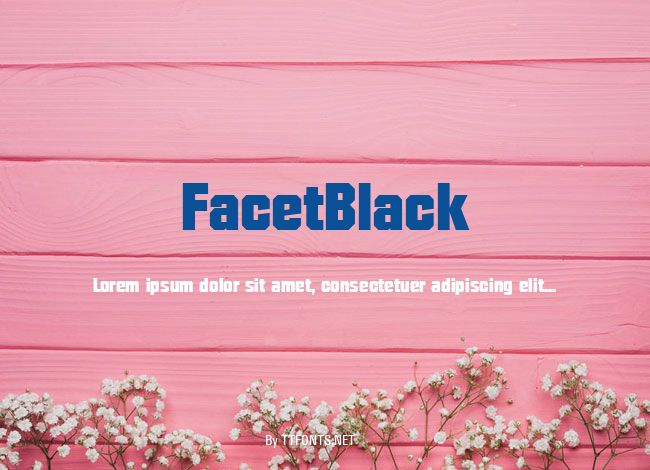 FacetBlack example