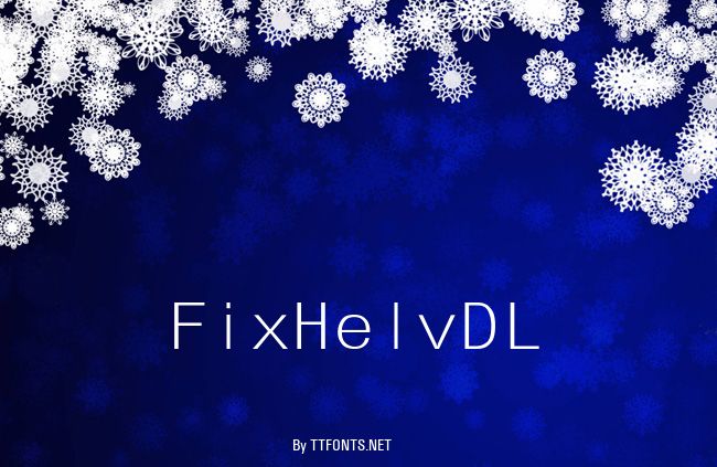 FixHelvDL example