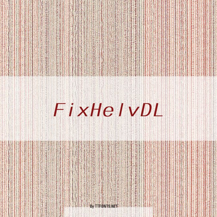 FixHelvDL example