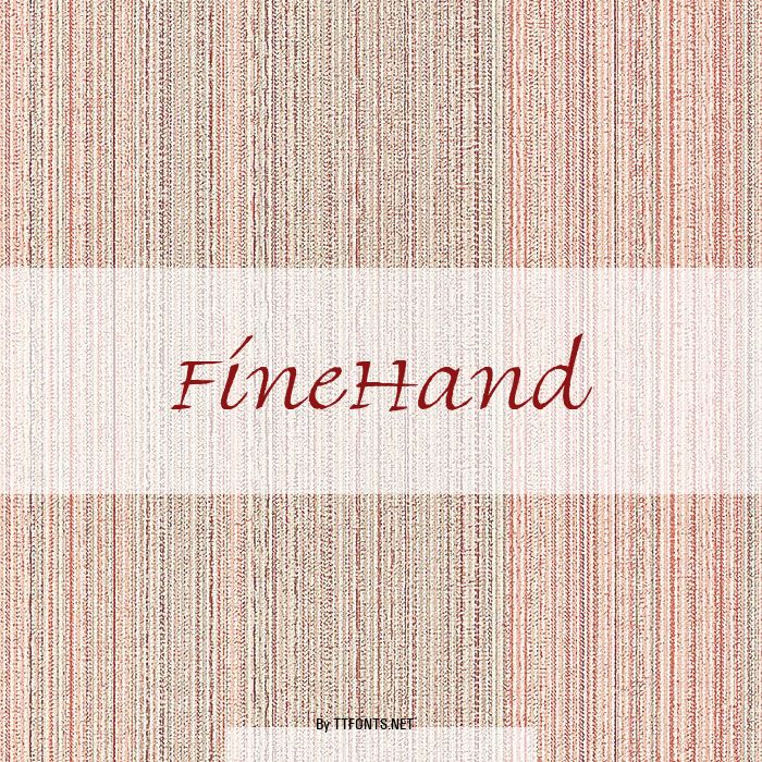 FineHand example