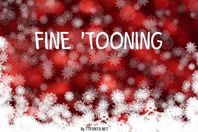 Fine 'Tooning example