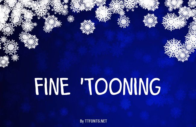 Fine 'Tooning example