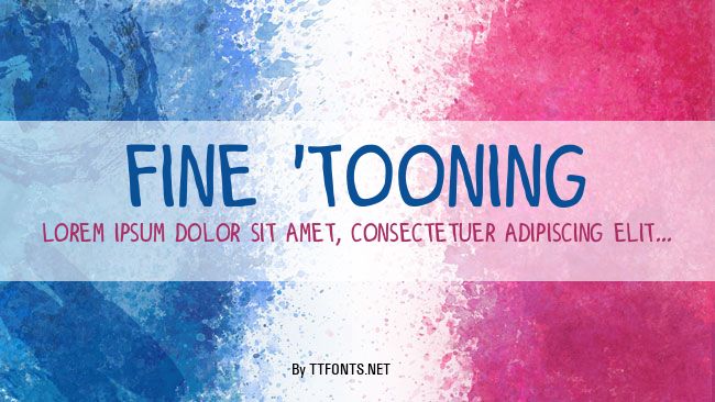 Fine 'Tooning example