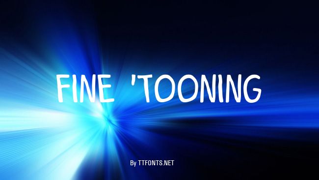 Fine 'Tooning example