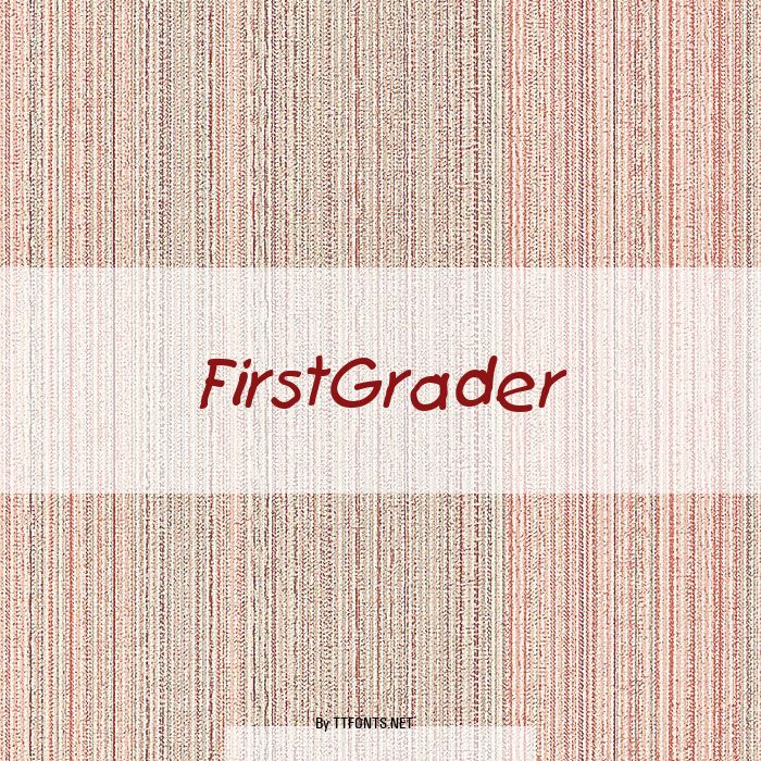 FirstGrader example
