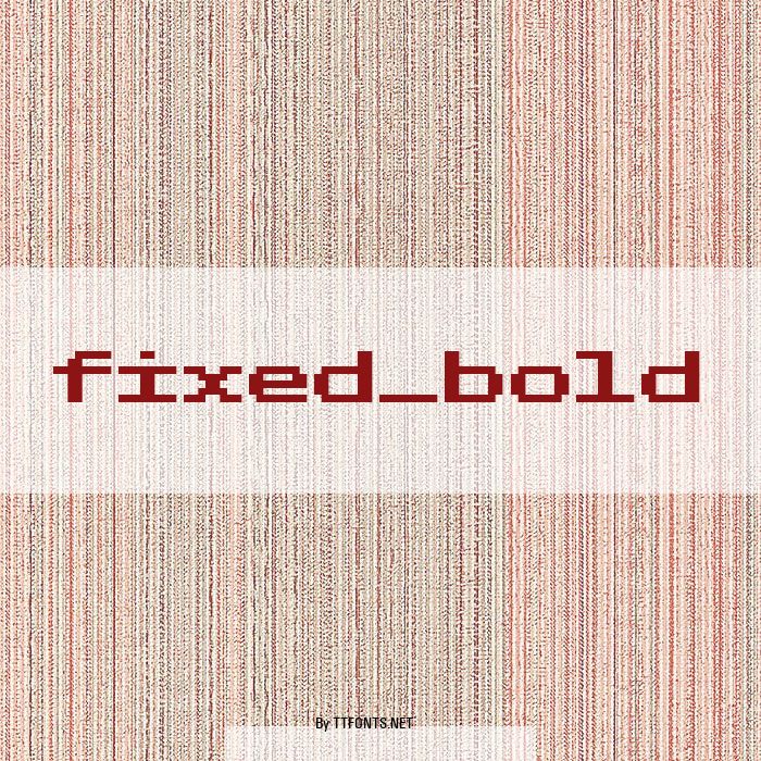 fixed_bold example