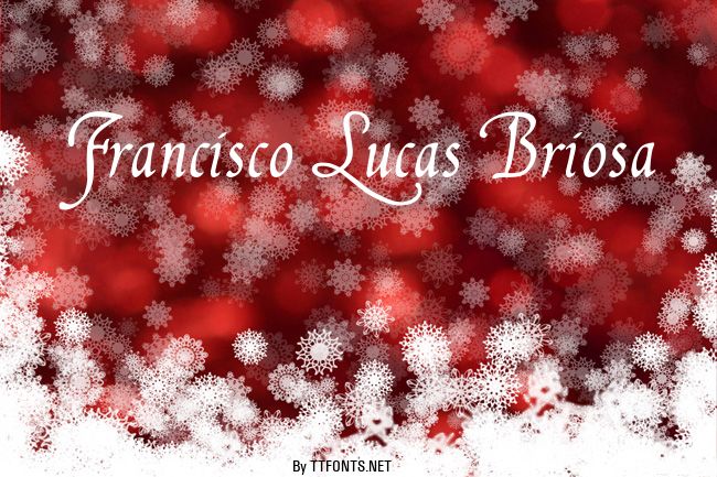 Francisco Lucas Briosa example