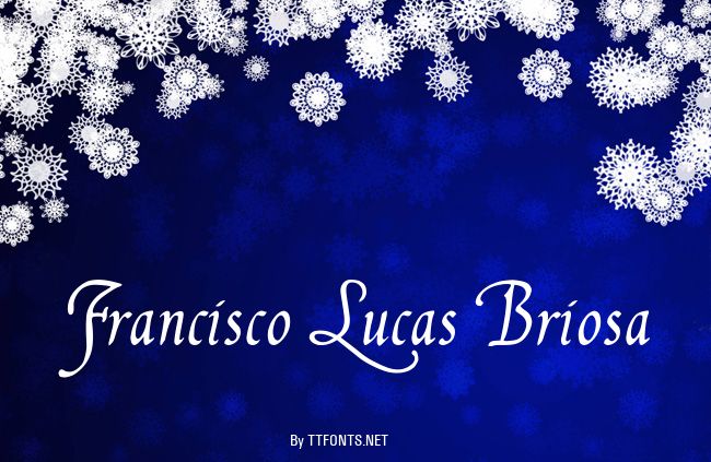 Francisco Lucas Briosa example
