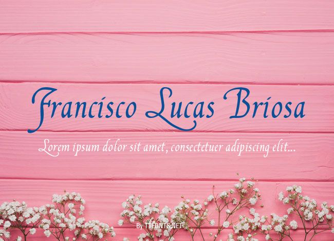 Francisco Lucas Briosa example