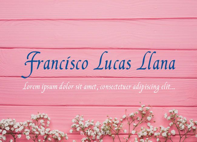 Francisco Lucas Llana example