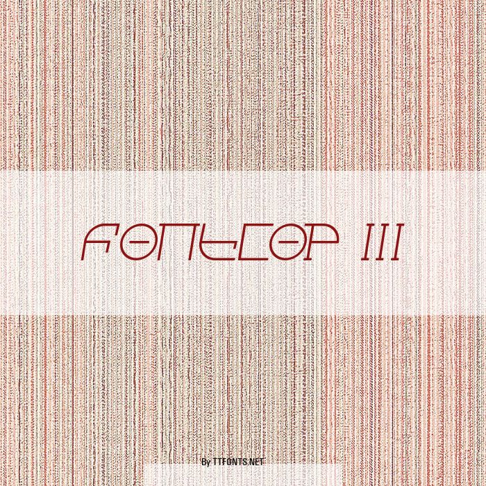 Fontcop III example