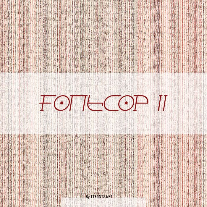 Fontcop II example