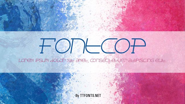 Fontcop example