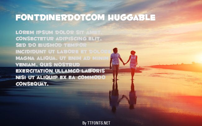 Fontdinerdotcom Huggable example