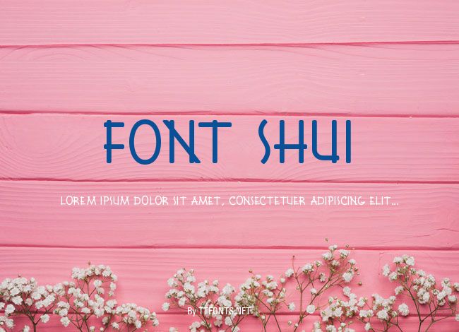 Font Shui example