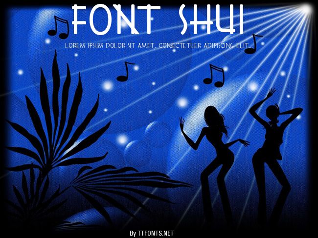 Font Shui example