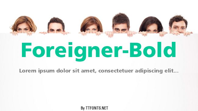 Foreigner-Bold example