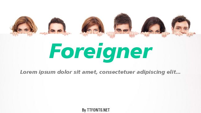 Foreigner example