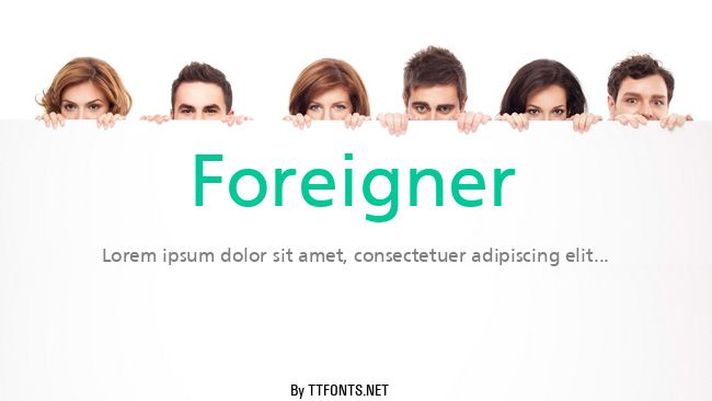 Foreigner example