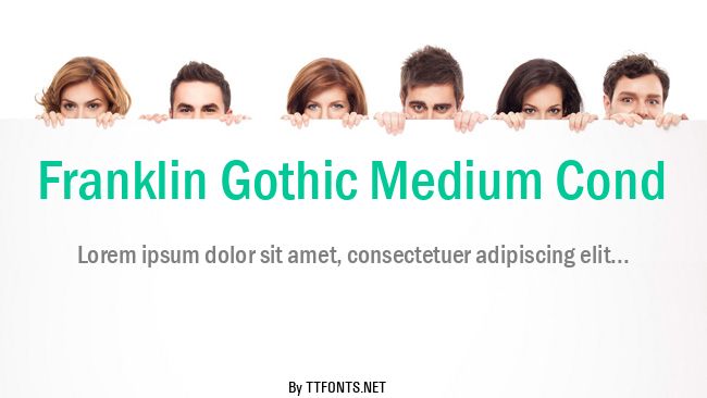 Franklin Gothic Medium Cond example