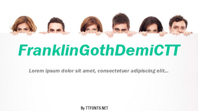 FranklinGothDemiCTT example