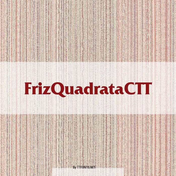 FrizQuadrataCTT example