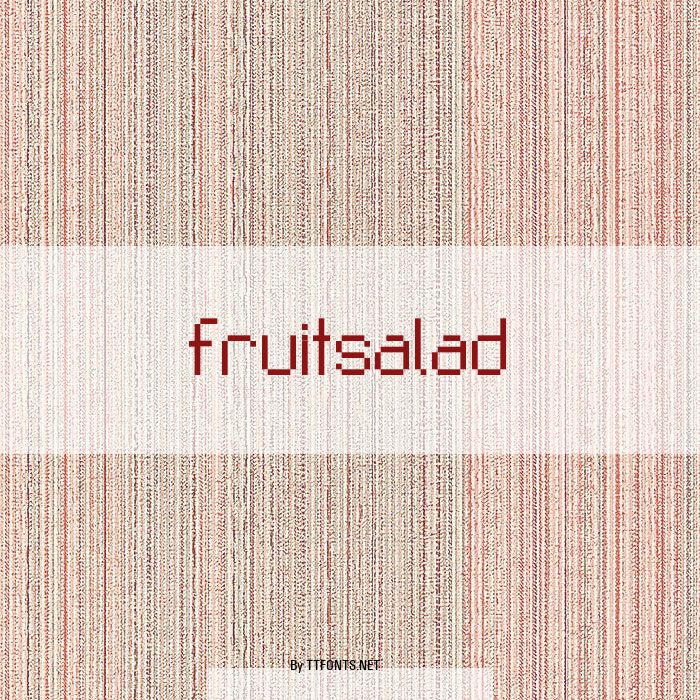 Fruitsalad example