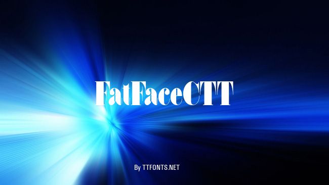 FatFaceCTT example