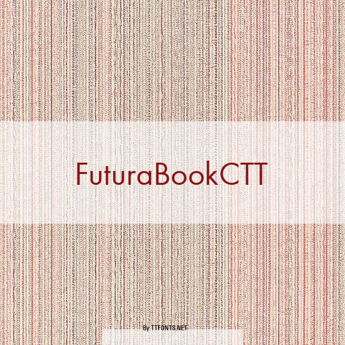 FuturaBookCTT example