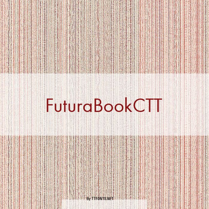 FuturaBookCTT example