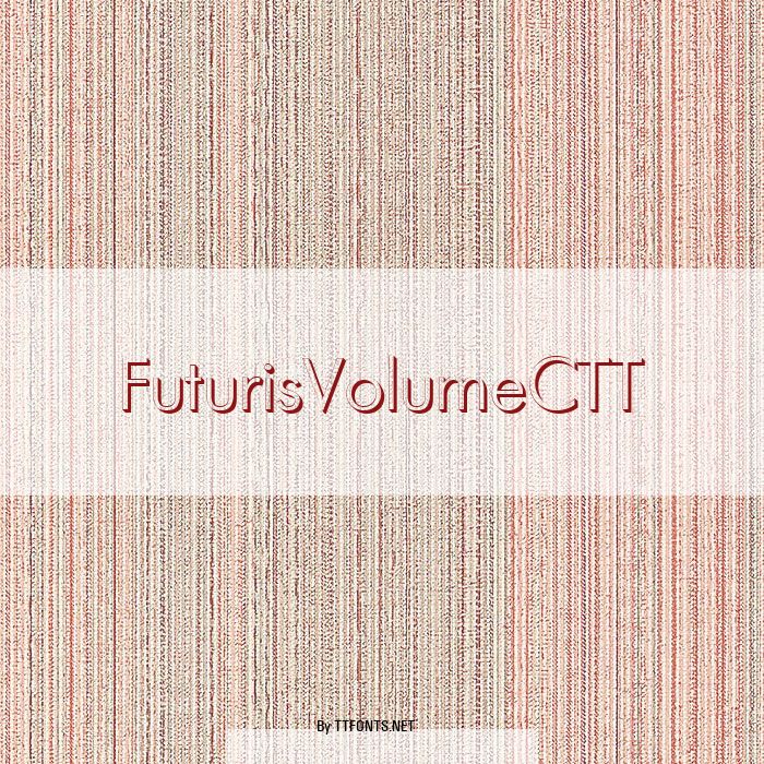 FuturisVolumeCTT example