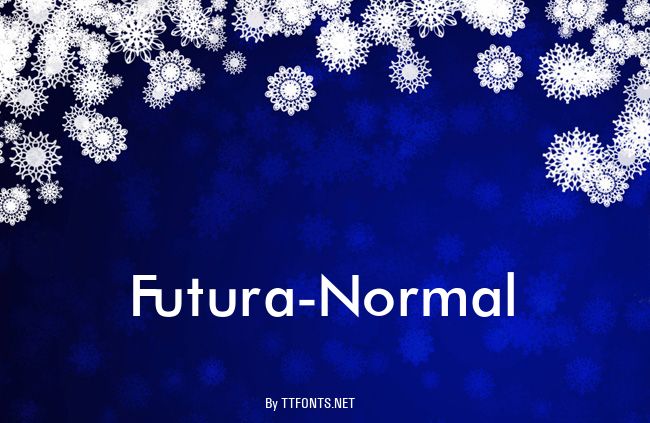 Futura-Normal example