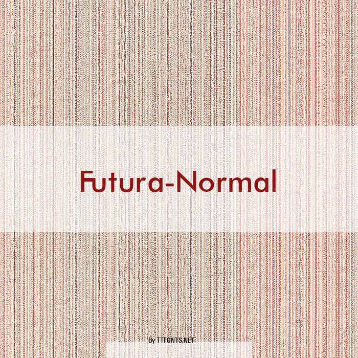 Futura-Normal example