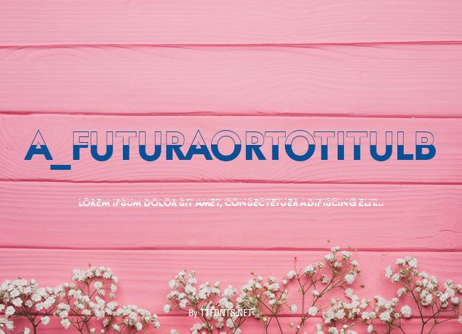 a_FuturaOrtoTitulB&W example