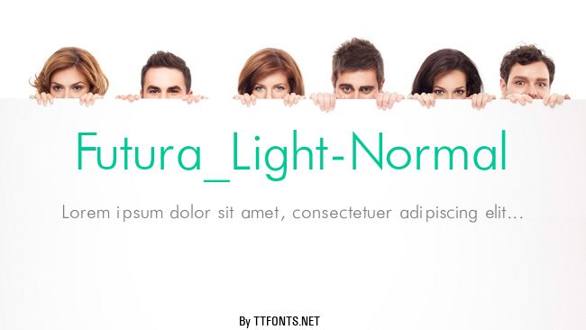 Futura_Light-Normal example