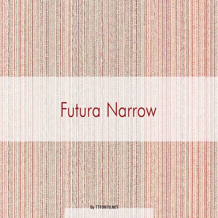 Futura Narrow example