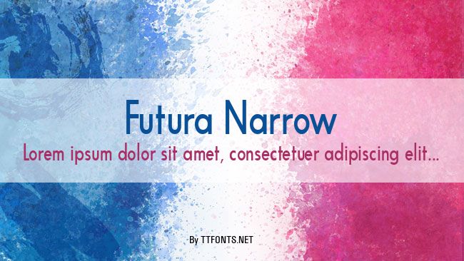 Futura Narrow example