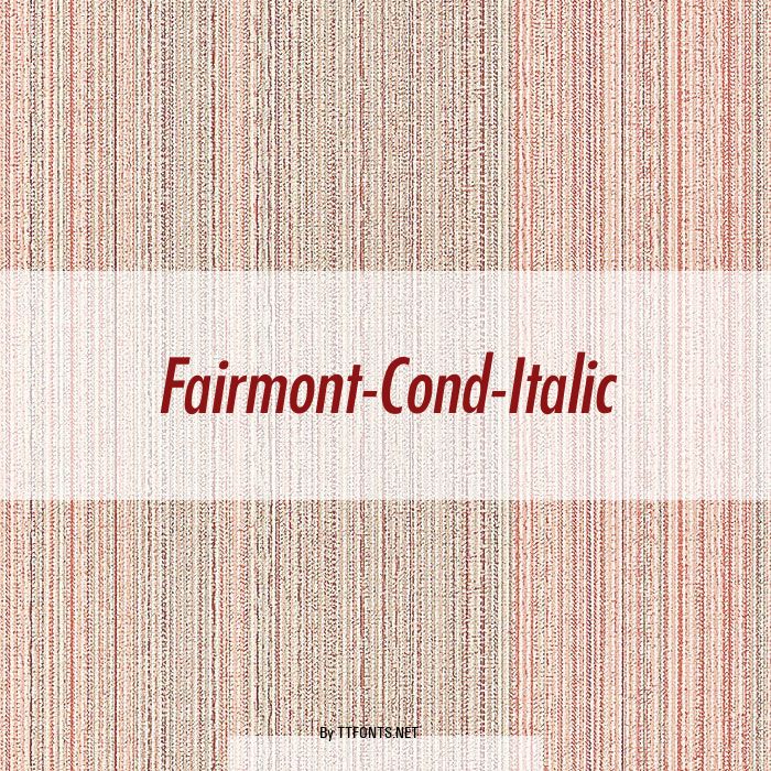 Fairmont-Cond-Italic example