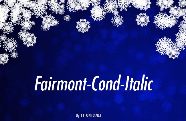 Fairmont-Cond-Italic example